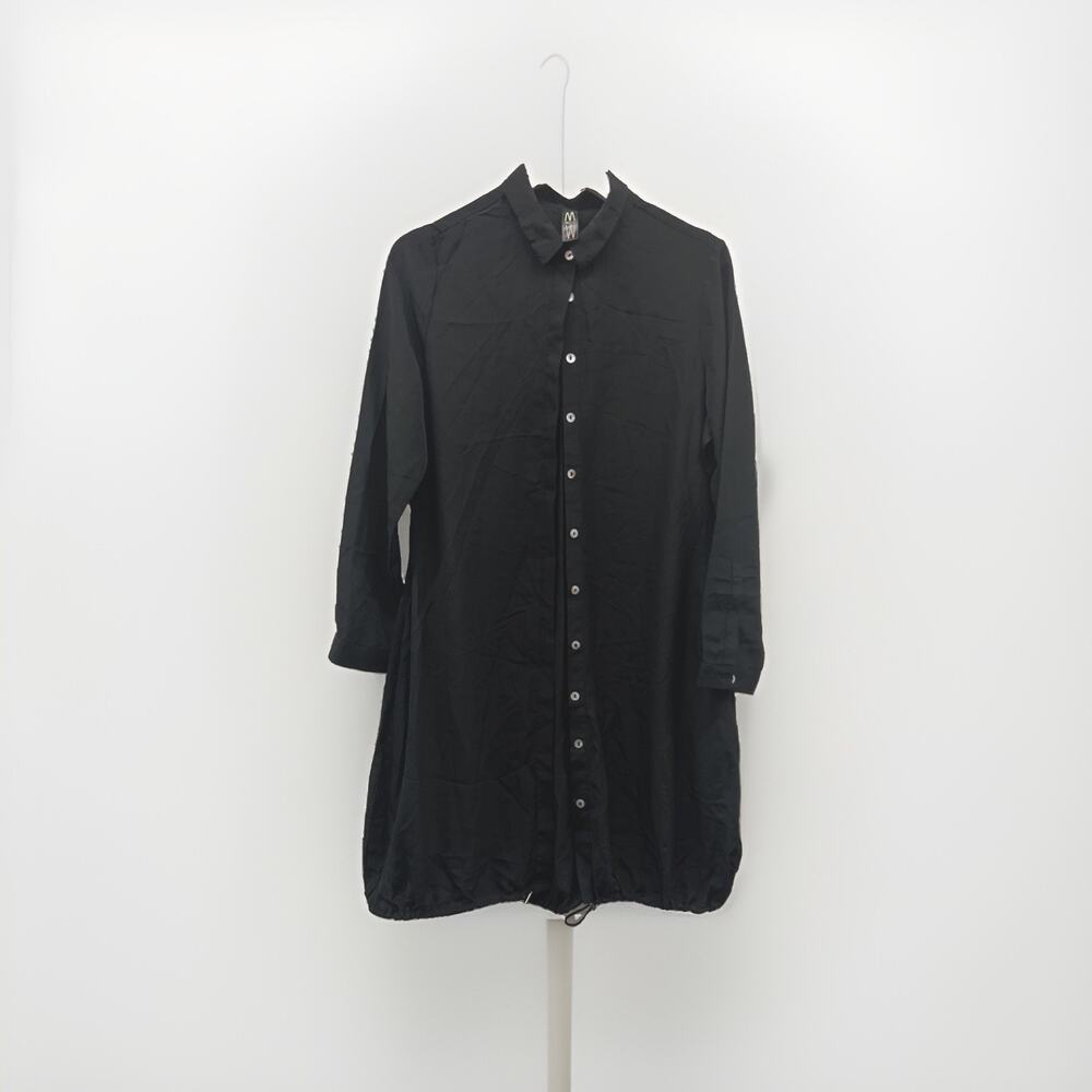 Vintage Y2K Tunic Aesthetic Japanese Style Size S Whimsigoth Black Minimalist